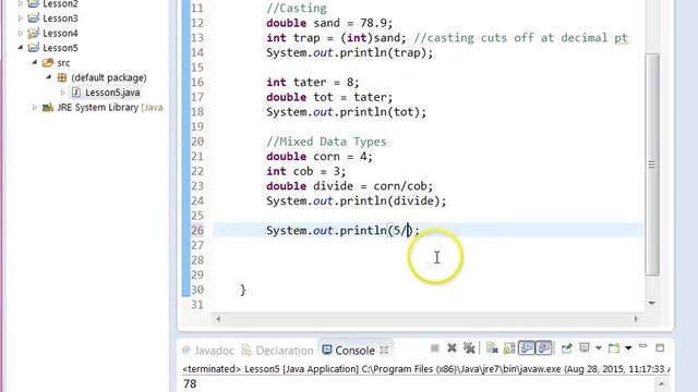 CS Spaunhorst Lesson 5: Mixed Data Types, Casting, and Constants смотреть онлайн