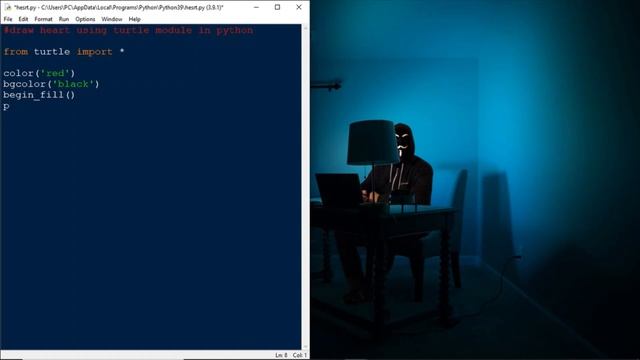 Draw heart using turtle in python || Rahul Jorwal смотреть онлайн
