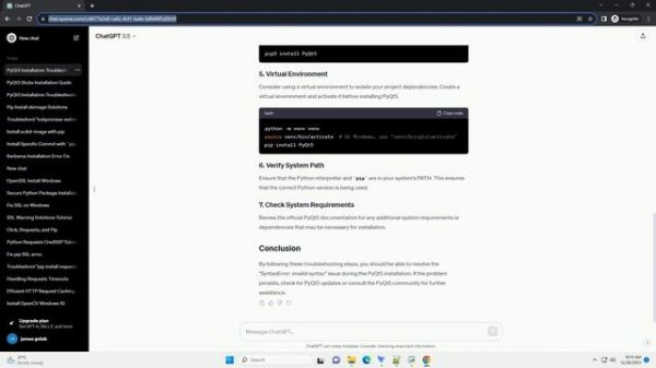 pip install pyqt5 syntaxerror invalid syntax