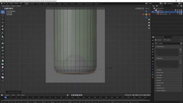 How to model a bottle in Blender, 3D modeling tutorial for beginners смотреть онлайн