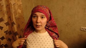 Как повязать платок? Ушки. Народный платок