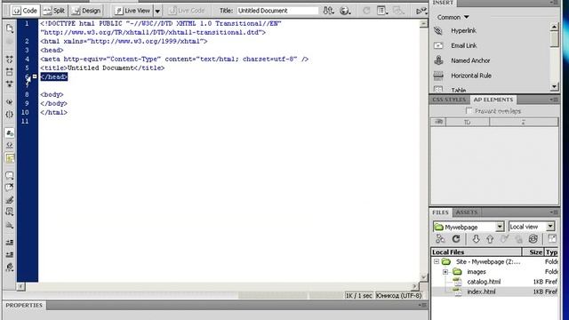 Основы работы в Adobe Dreamweaver Урок - 2 смотреть онлайн