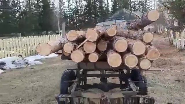 Сколько бревен способен привезти уаз? смотреть онлайн