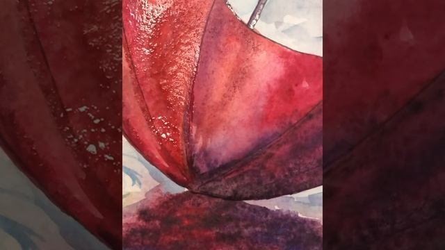 Рисунок АКВАРЕЛЬЮ «Непогода» смотреть онлайн