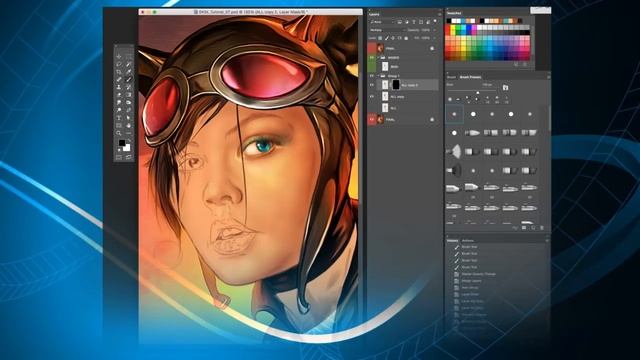 Photoshop character painting tutorial by Shannon Maer смотреть онлайн