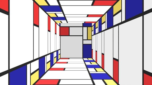 Mondriaan Maze | Abstract Animation смотреть онлайн