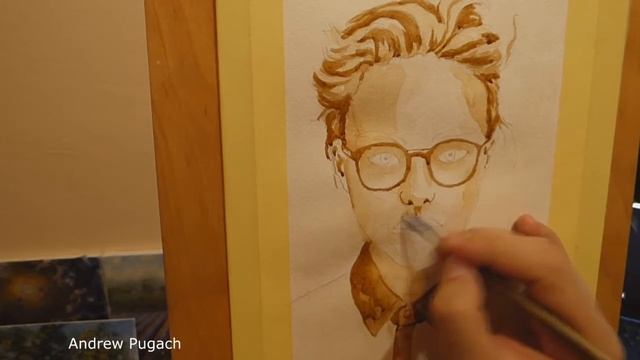 Кофейный портрет - Coffee Painting - Andrew Pugach смотреть онлайн