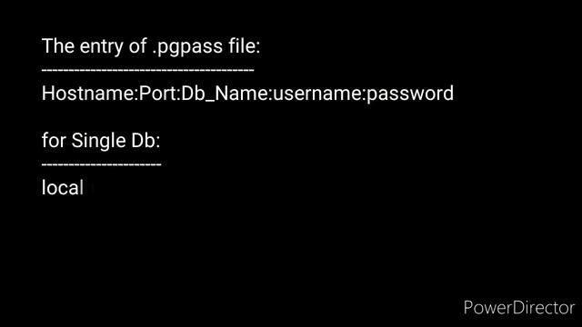 Tutorial 12-Pgpass/Password File In PostgreSQL