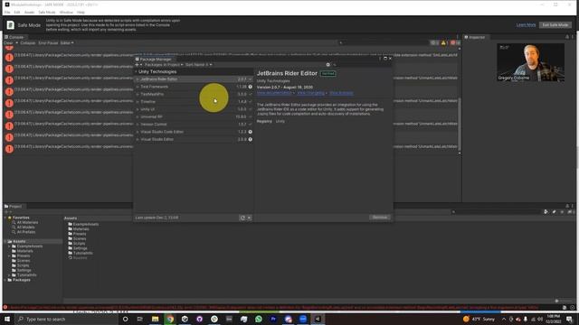 Unity Enter Safe Mode Error When Creating URP Project смотреть онлайн