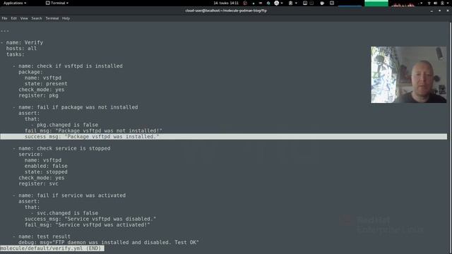 Testing ansible roles with molecule and podman смотреть онлайн