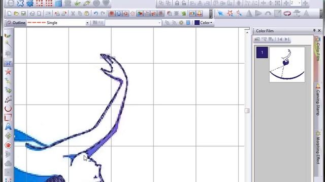 Создание дизайна машинной вышивки. "Фигуристка" смотреть онлайн