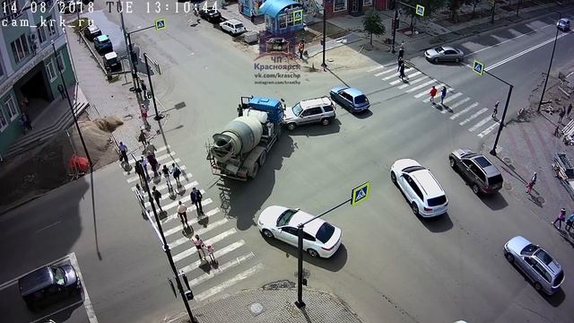 Мира - Декабристов 14.08.2018 ЧП Красноярск