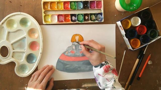 Рисуем с детьми инфанту Маргариту Диего Веласкеса смотреть онлайн