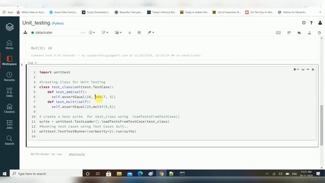Python Unit Testing, Python Unittest example, how to do python code testing #PythonUnitTest #Testin смотреть онлайн