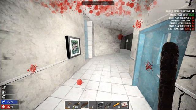 7 Days To Die - Нищеброд - 42 ночь - Зомби в больнице смотреть онлайн