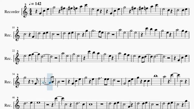 Recorder Sheet Music: How to play If We Hold on Together (The Land Before Time) by Diana Ross смотреть онлайн