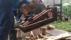 Дровокол от вом МТЗ из металлолома. Log Wood Splitter.