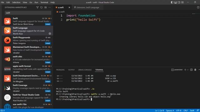 How to SETUP Visual Studio code for Swift смотреть онлайн