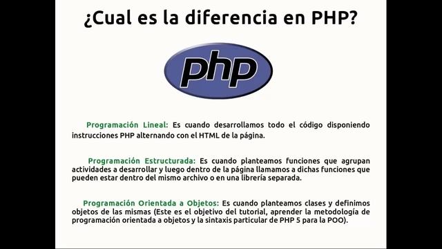 1.- PHP Orientado a Objetos - Introducción смотреть онлайн