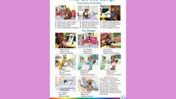 Everyday Activities - Kids Learn Verbs Teach Action Words