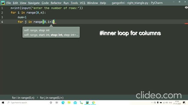 Python Program To Print Numbers In A Right Triangle Pattern|Python Programs For Begginers смотреть онлайн