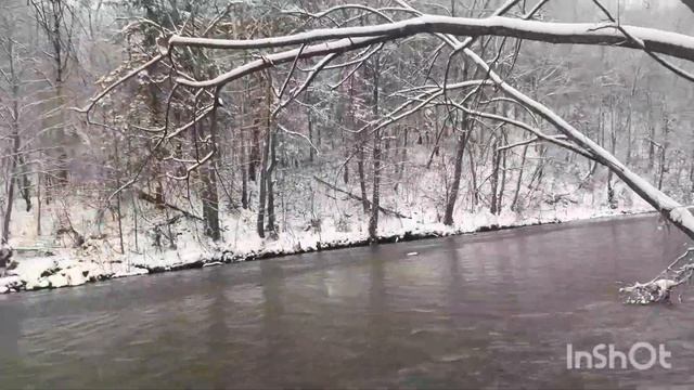 За крупным хариусом в снег!!! смотреть онлайн