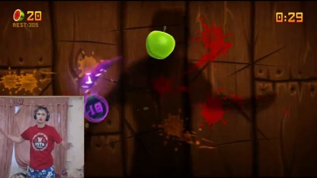 Fruit Ninja Kinect и Юзя - Серия 1 - Восхождение Фруктового Самурая смотреть онлайн