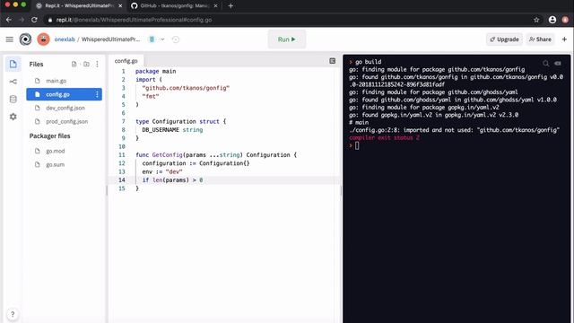Golang Config File Best Practise смотреть онлайн