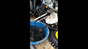 Замена масла в снегоуборщике Huter