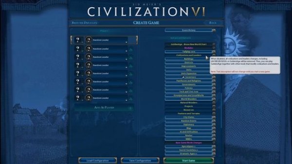 Civilization VI GoldenAge – Brave New World Brief Introduction