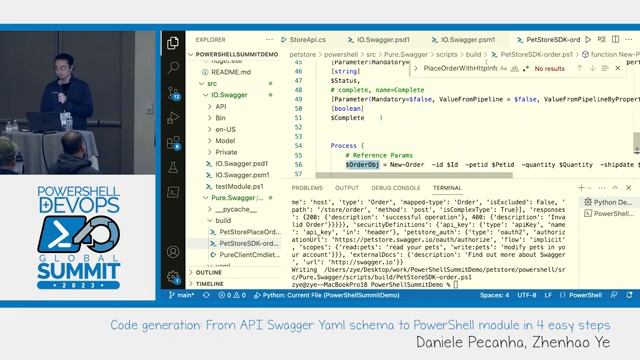 Code generation From API Swagger Yaml schema to PowerShell module in 4 easy steps by Daniele Pecanh смотреть онлайн