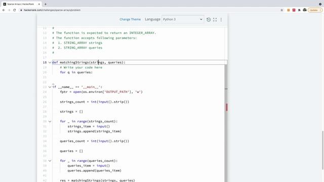 Sparse Arrays HackerRank Solution Solved in Python смотреть онлайн