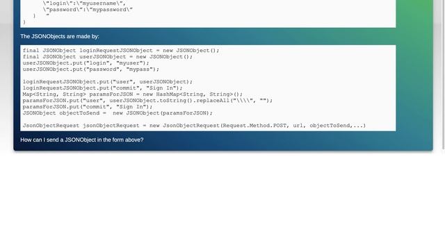 Send Nested JSON Object without Escape Character смотреть онлайн