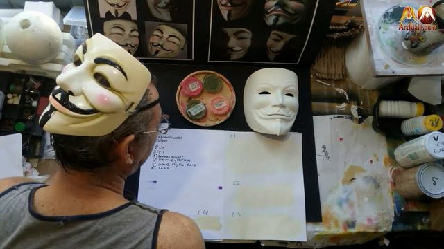 AEROGRAFIA MASK V Vendetta - MAKING OF смотреть онлайн