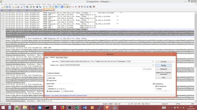 Demo RegEx Log File Clean смотреть онлайн