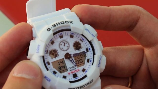 Настройка часов Casio G-SHOCK ga 100 Часть №1 смотреть онлайн