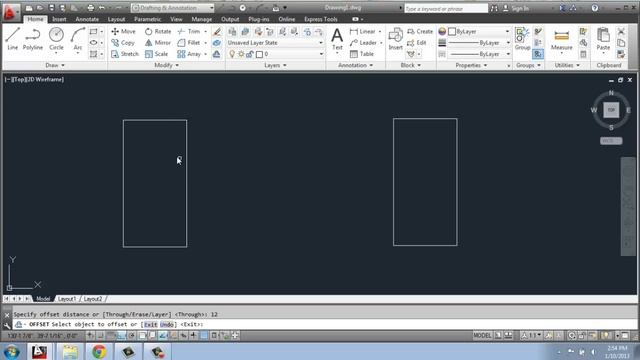 #21 - AutoCAD - 2D Drafting Basics - Offset - Brooke Godfrey смотреть онлайн