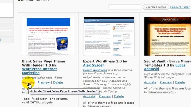 WordPress Video Tutorial 04 - How to Install WordPress Theme. смотреть онлайн