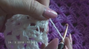 Простая летняя кофточка на основе бабушкиного квадрата
