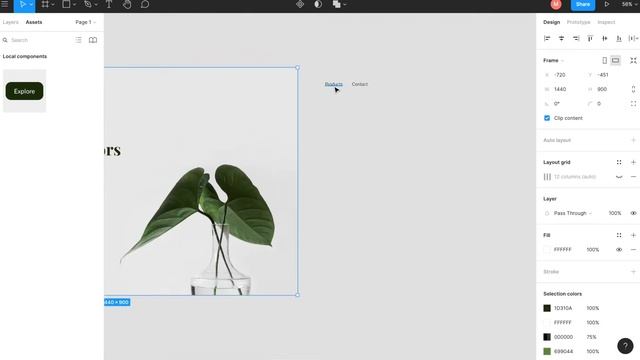 Figma Interactive Components Beta: Designing an interactive landing page hero section смотреть онлайн