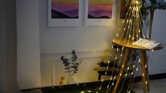 Светодиодная гирлянда штора водопад с эффектом падающей капли смотреть онлайн