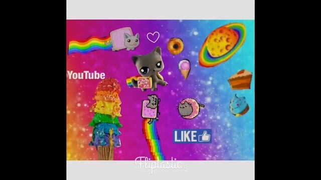 Коллаж для радужной кошки !! смотреть онлайн