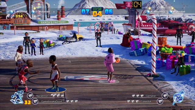 Dronektron vs Gabe and Gemaliel. NBA 2K Playgrounds 2 Duos смотреть онлайн