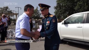 Героя России Муслима Муслимова чествовали в Сулейман-Стальском районе