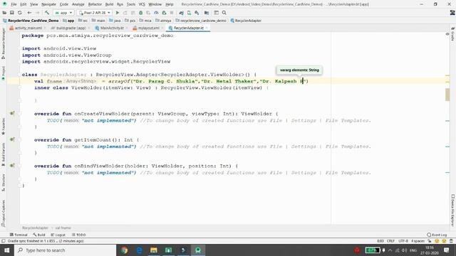 RecyclerView and CardView - real time implementation - Android Kotlin смотреть онлайн