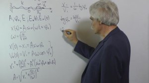 Механика Лекция 13 часть 2 Пример учета начальных условий для груза на пружине