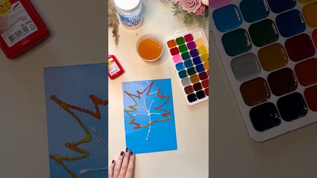Рисуем солью и акварелью / Рисунок осень смотреть онлайн