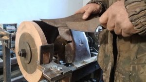 клинок , нож вогнутая линза на наждаке