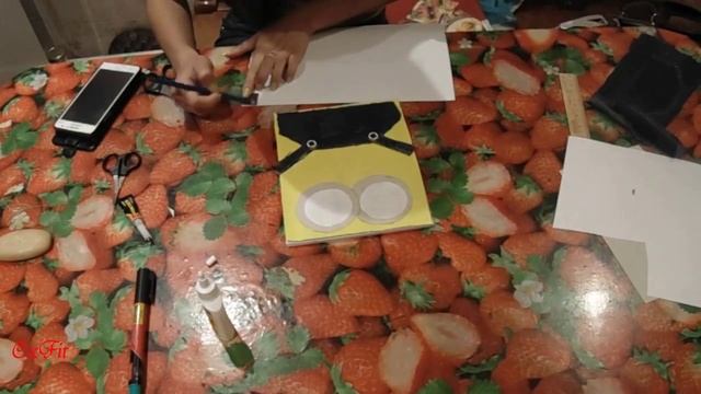 DIY тетрадь, закладка и чехол в виде миньона смотреть онлайн