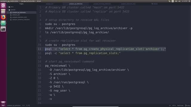 PostgreSQL WAL Archiving with pg_receivewal смотреть онлайн